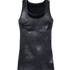 ATHLETA Persistence Tank Top Shelf Bra Athletic Sports Bra